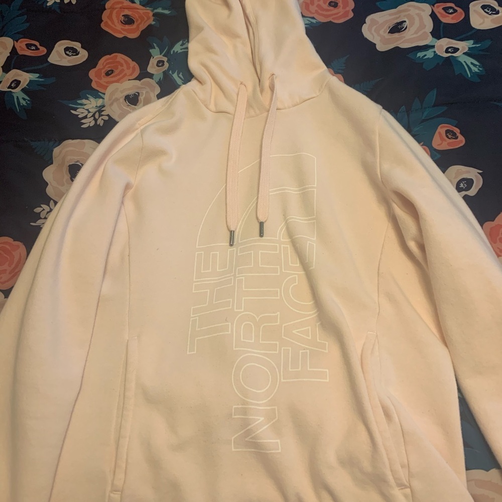 Pink North face hoodie